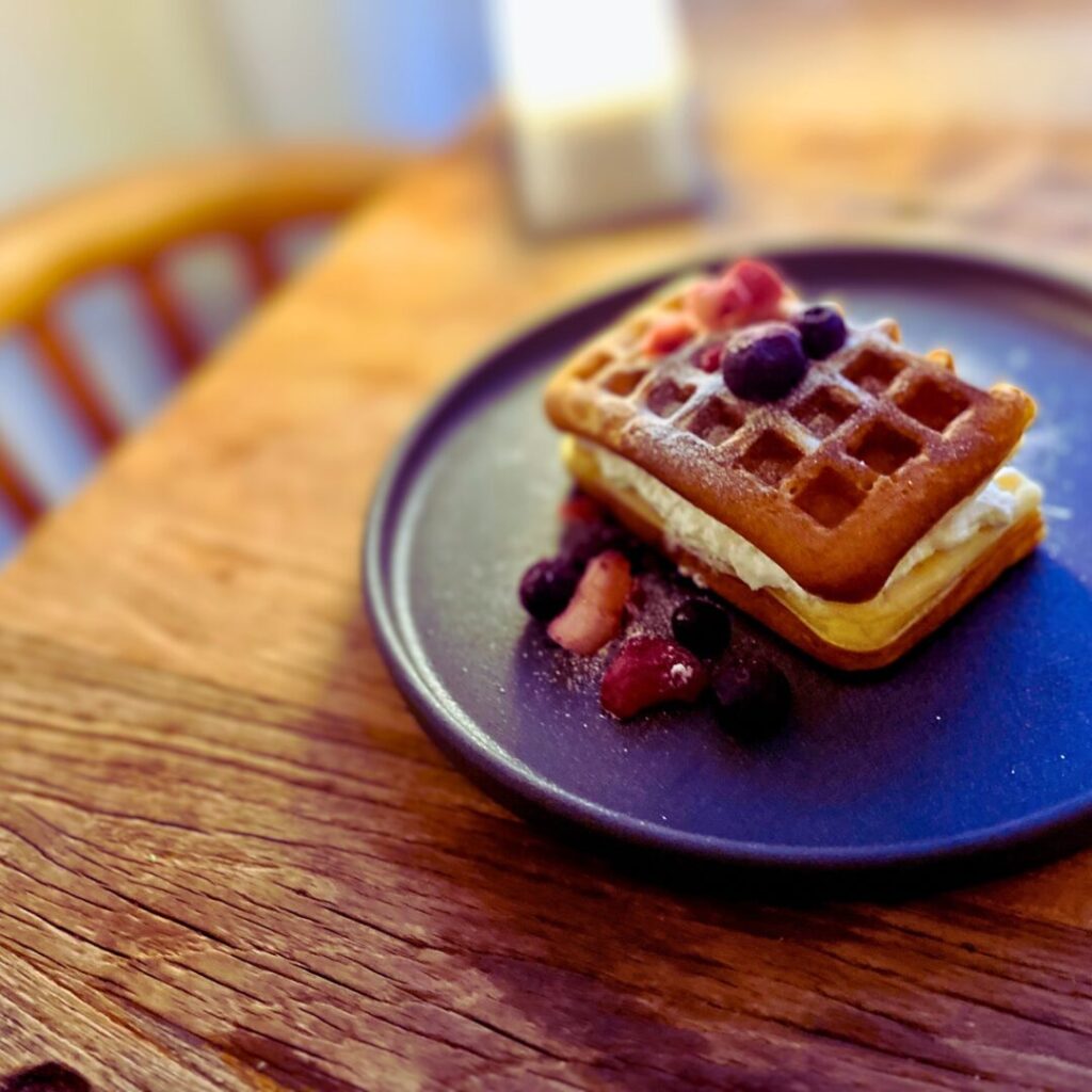 家で作るアメリカンワッフル
