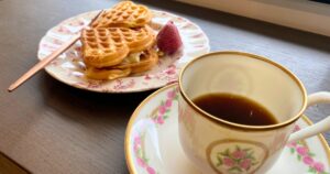 ROSEさんの北欧風ワッフルと美味しい珈琲