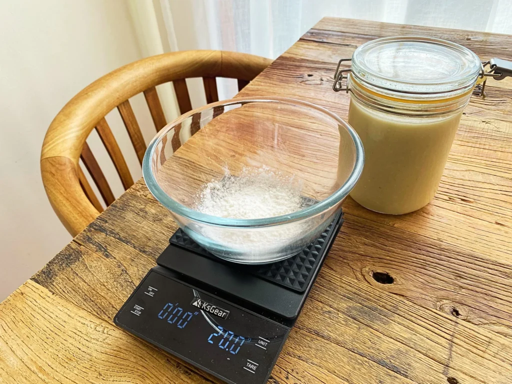 片栗粉と水と甘麹で甘酒餅