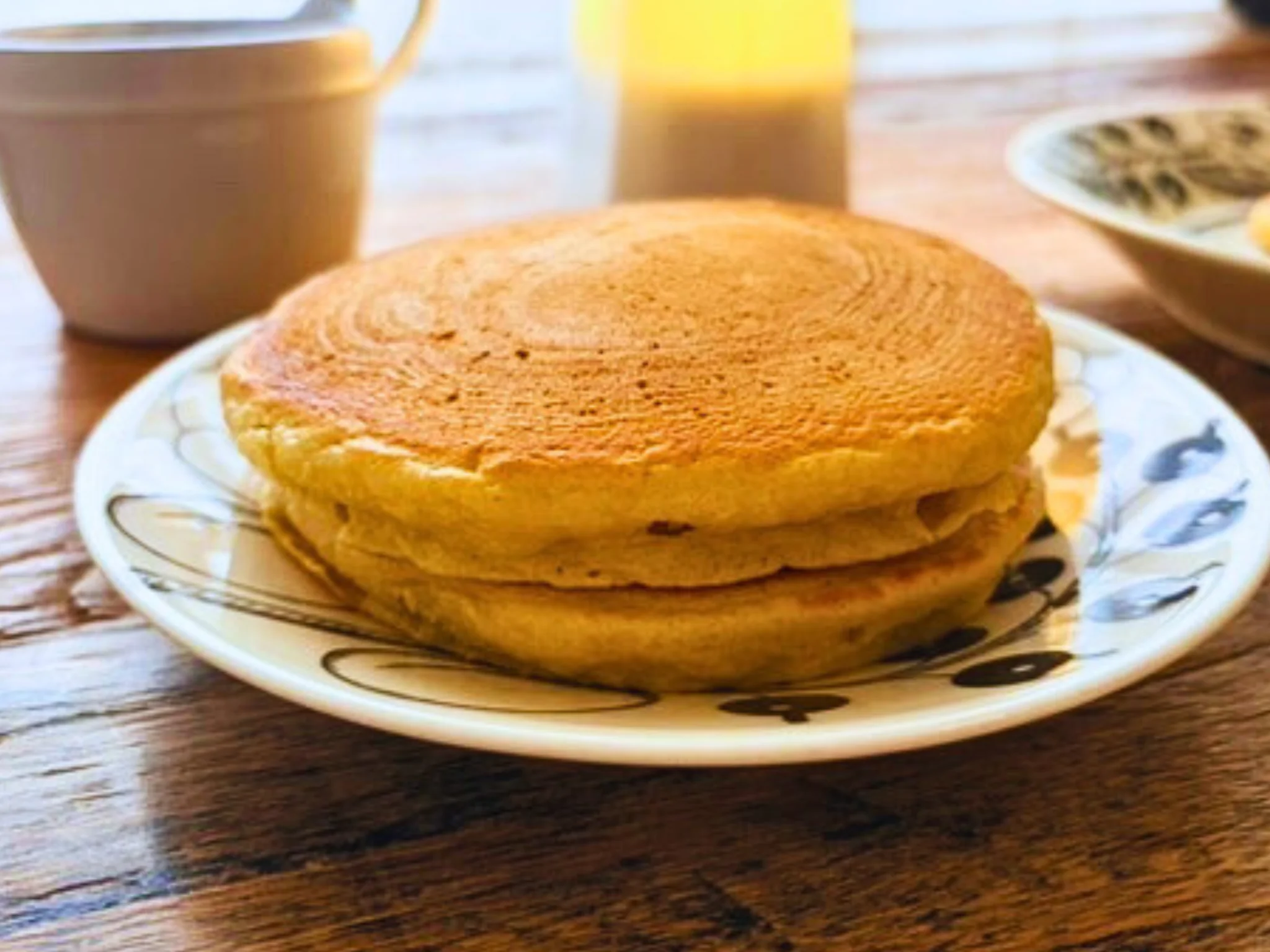 栗原はるみさん「わたしの味」ホットケーキの朝ごはん
