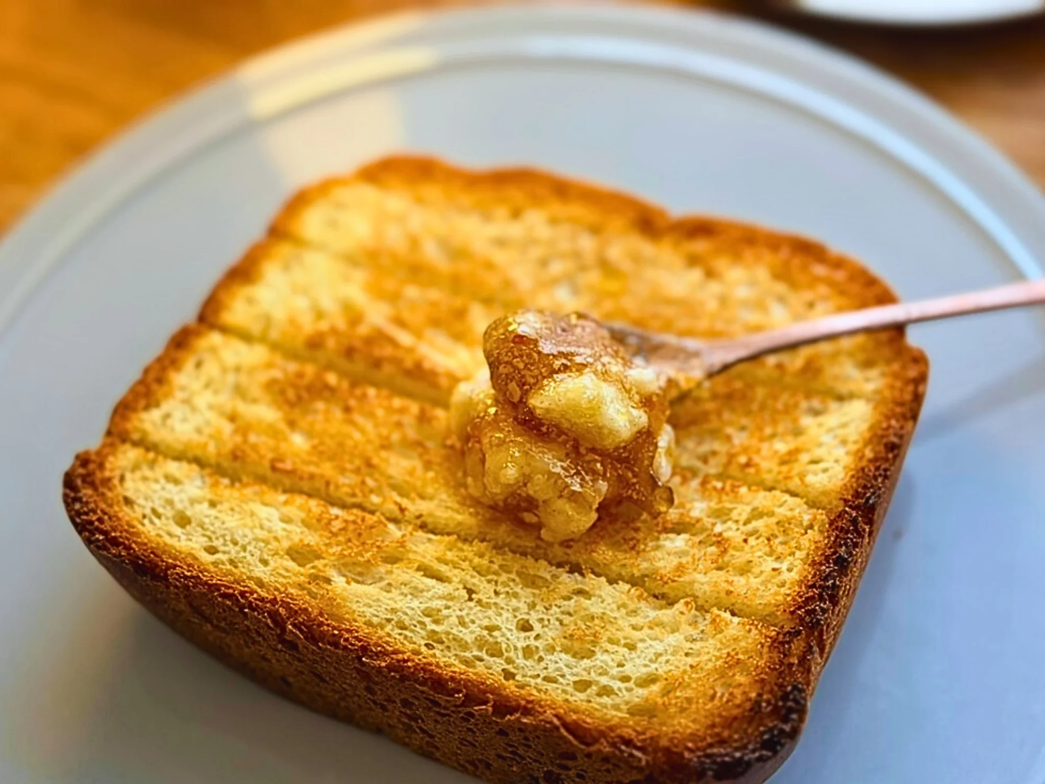 長崎のカルディで購入したマーマレードを使った厚切りトースト