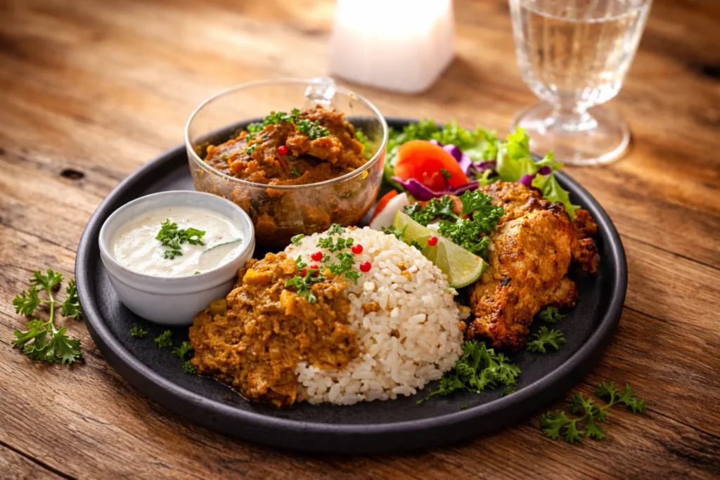 進化途中のスパイス料理プレート。試行錯誤の記録。