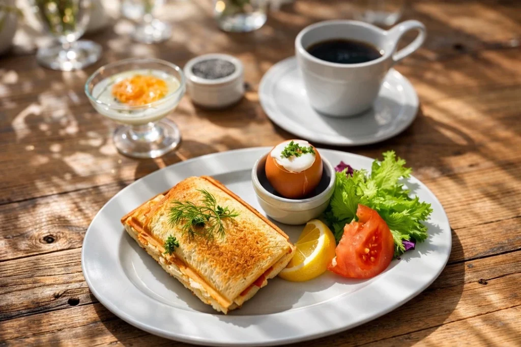 ホットサンドの朝ごはん