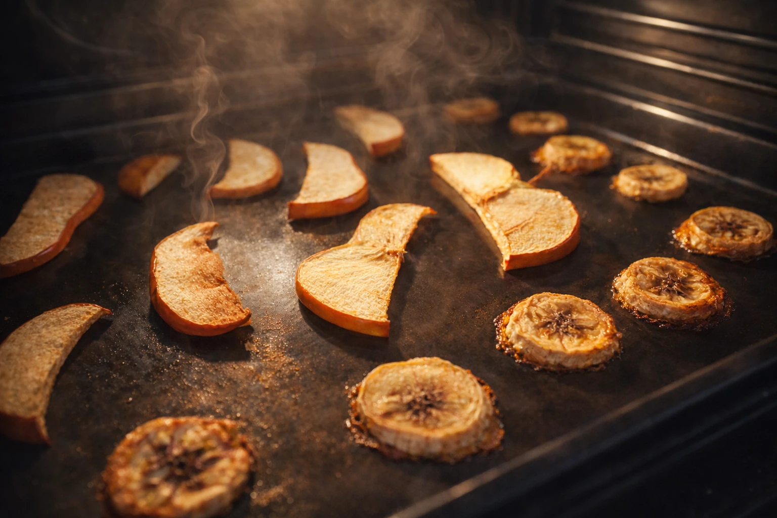 りんごとバナナをオーブンでロースト